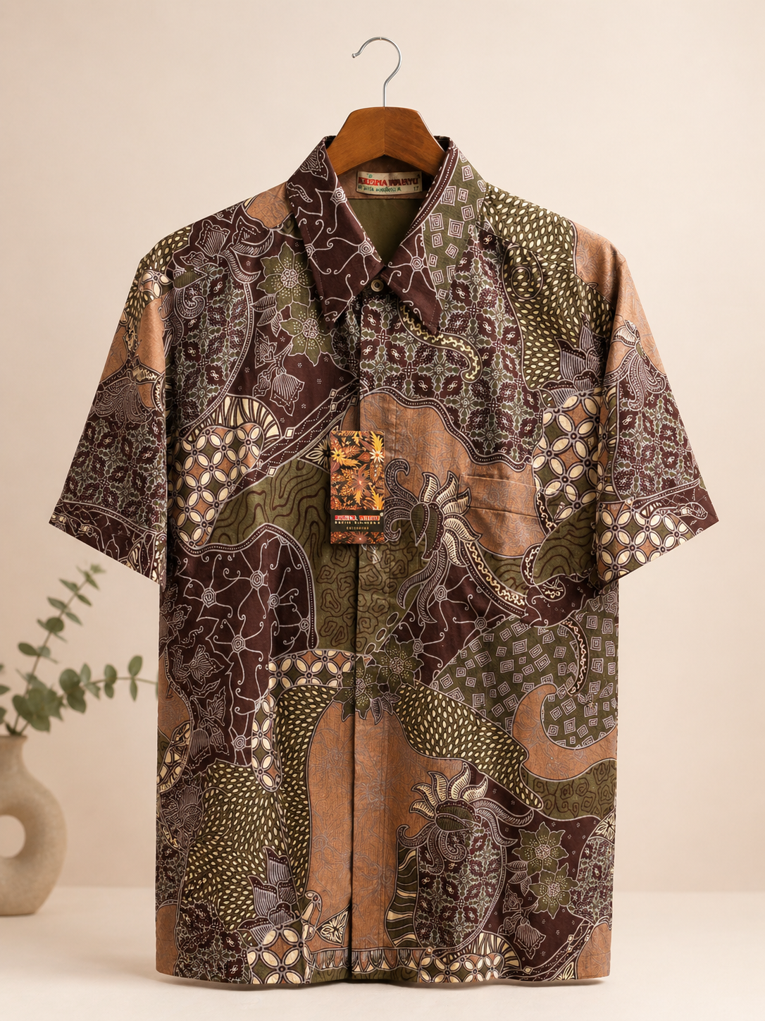 Premium Indonesian Batik Shirt II Breathable Cotton Blend II Timeless Heritage Style
