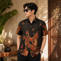 Men’s Premium Indonesian Batik Shirt - Unique Design (Size XL)