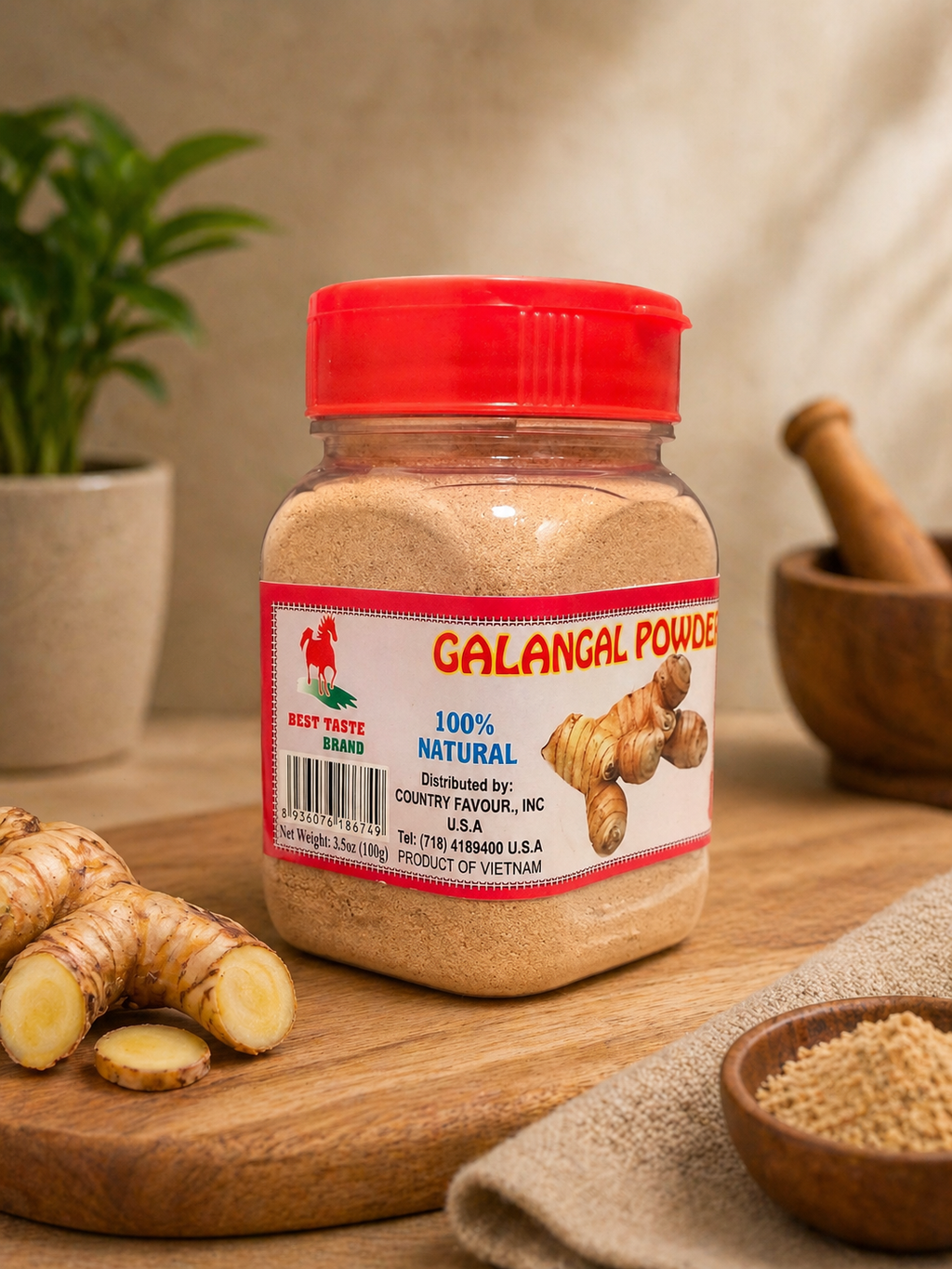 Premium Galangal Powder (100% Natural Ground Galangal Root) II Authentic Asian spice