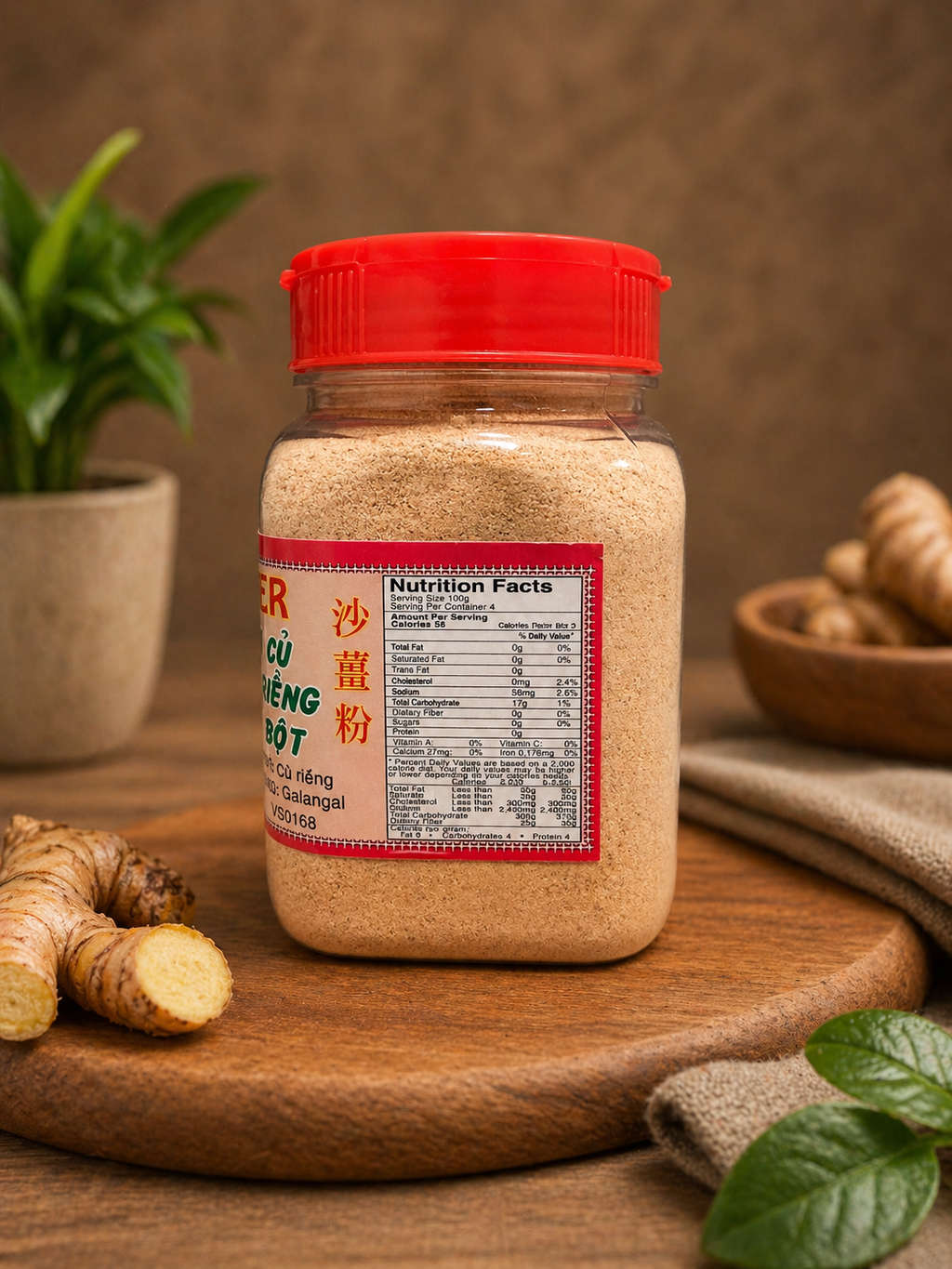 Premium Galangal Powder (100% Natural Ground Galangal Root) II Authentic Asian spice