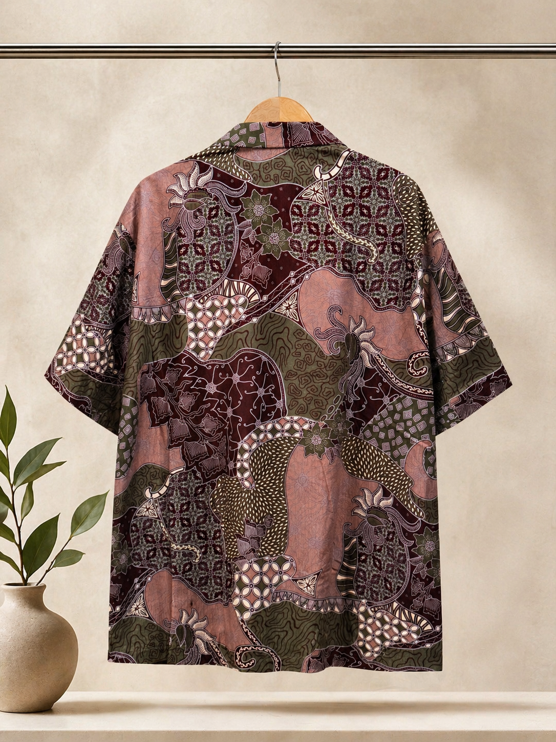 Premium Indonesian Batik Shirt II Breathable Cotton Blend II Timeless Heritage Style