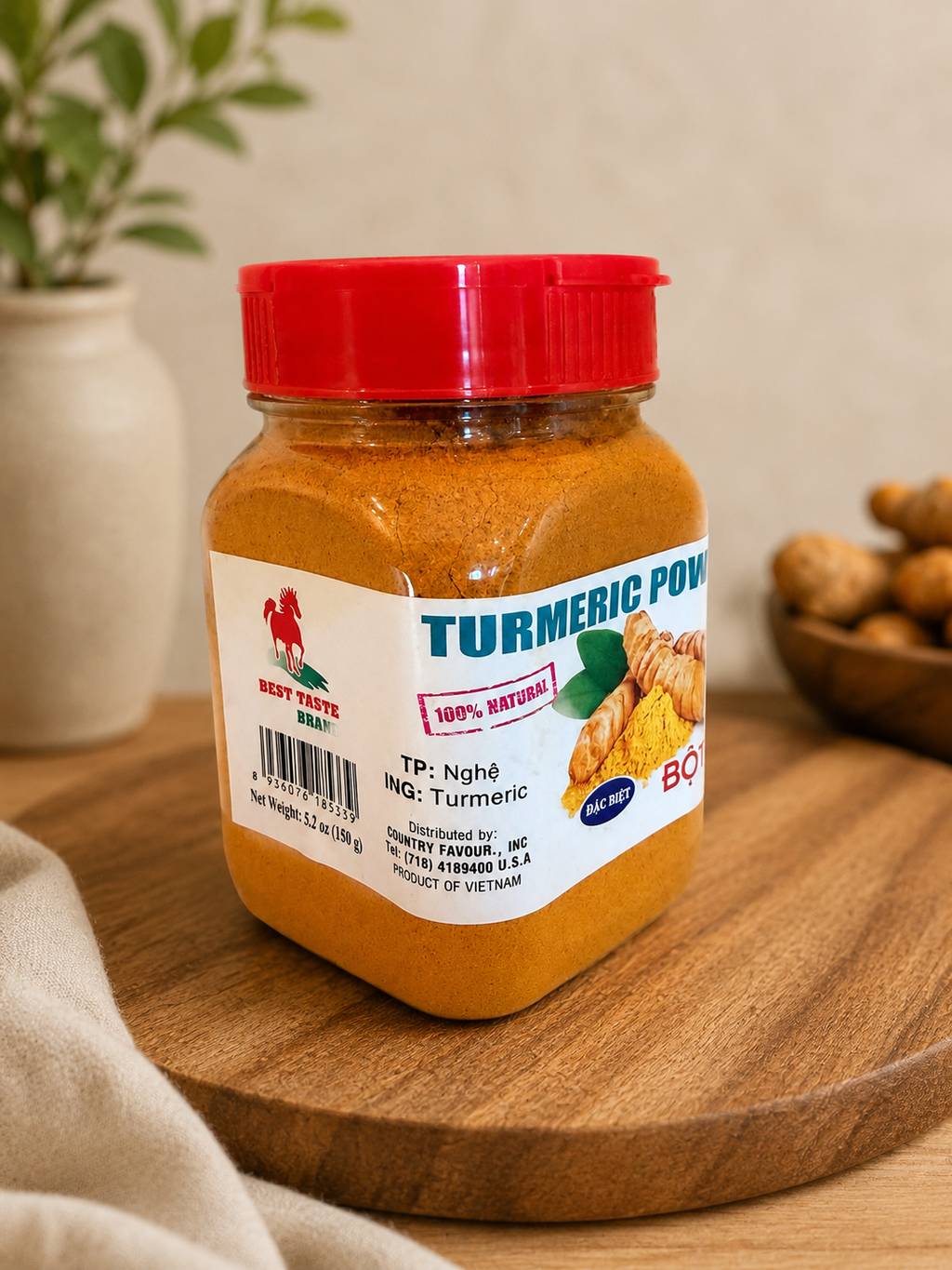 Premium Turmeric Powder (Ground Turmeric) – 100% Natural Spice | 5.2oz (150g)